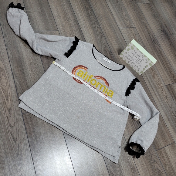✨️3 For $30✨️Tenax Sweatshirt "California Dream" With Glitter Made In Italy (M) - Picture 10 of 11